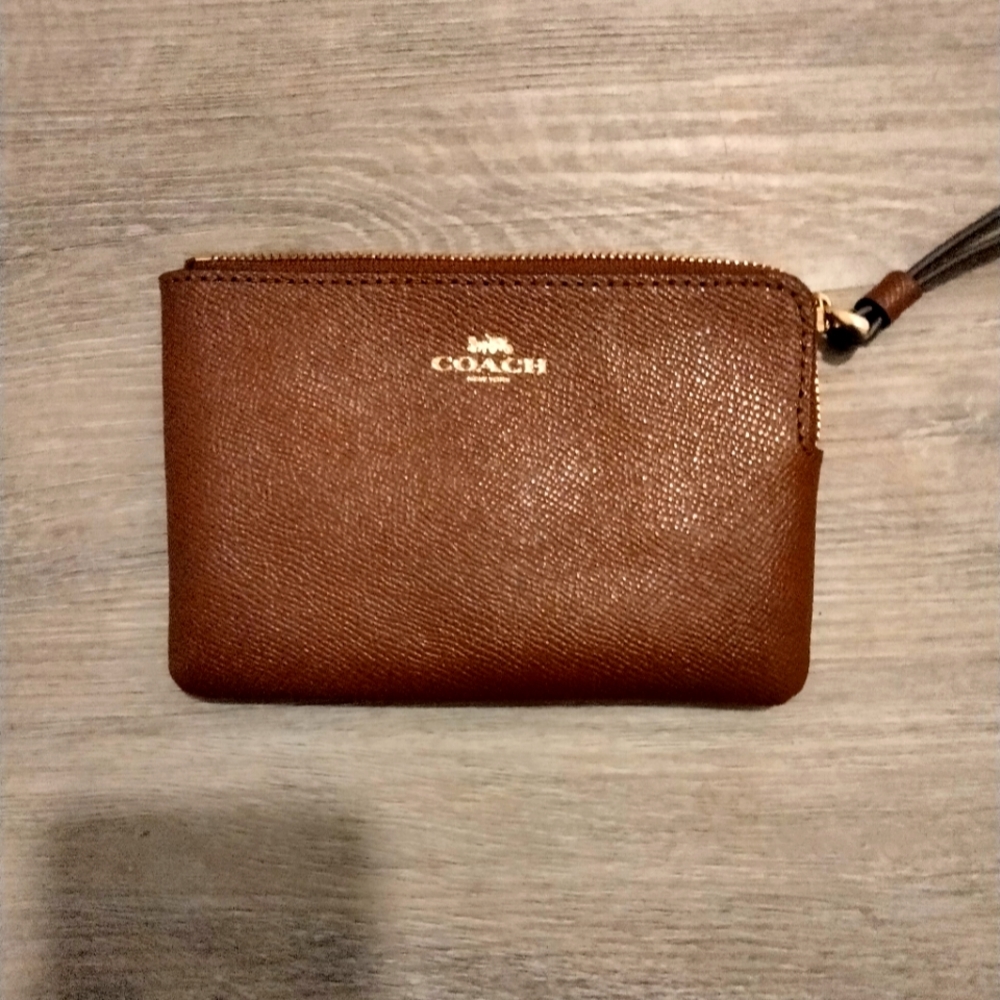 Brown Coach Wristlet